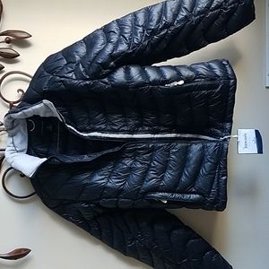 NEW Lands End Black Lightweight Down Jacket